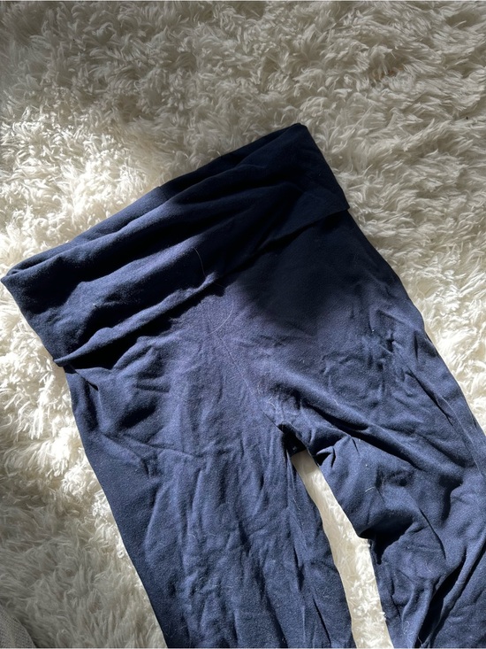 Other - Navy Fold-Over Waist Leggings
